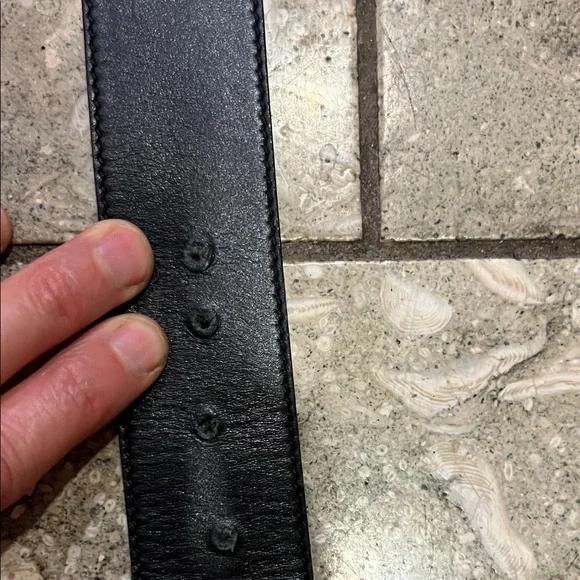 Gucci Marmot Black Leather Belt - Picture 6 of 14